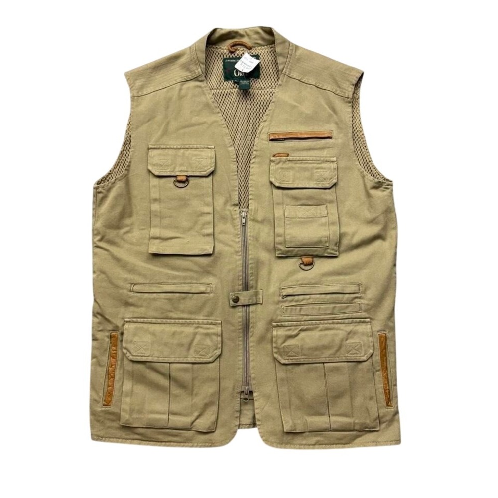 NWT Vintage Orvis Safari Hunting Fishing Canvas Sportsman Vest Sz L